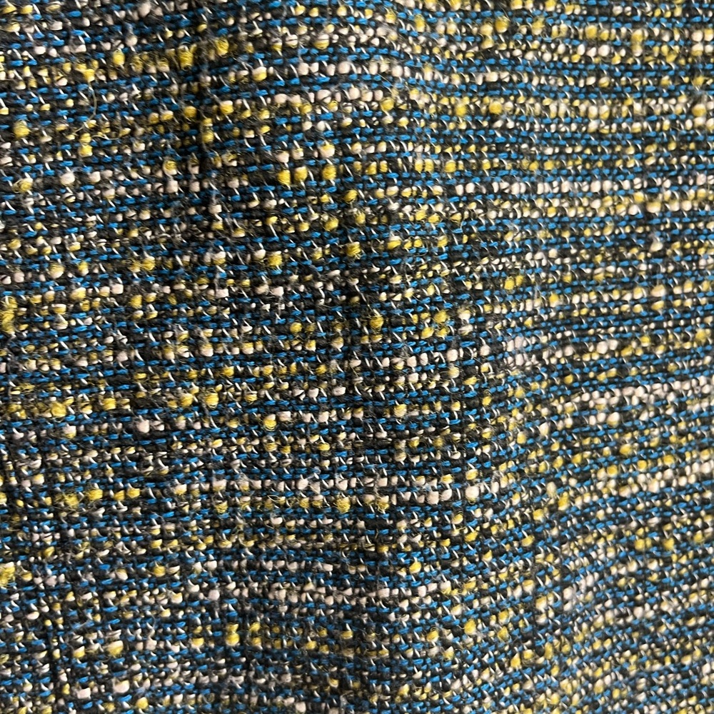 QMack Navy Multicolor Tweed Crop Jacket - Picture 3 of 6